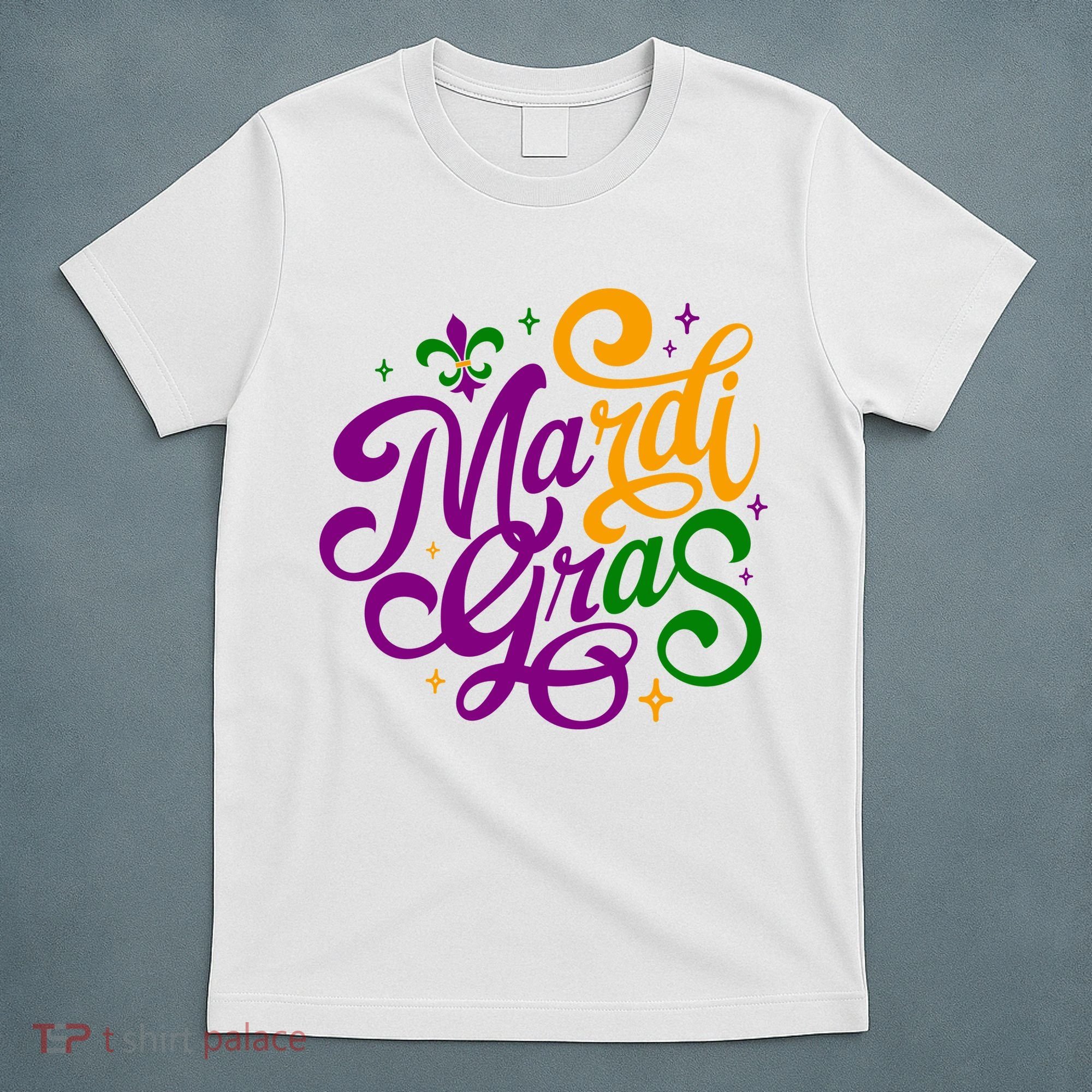 Mardi Gras Costume Fleur Lis De Emblem Funny Mardi Gras Costume Festival Party T-Shirt