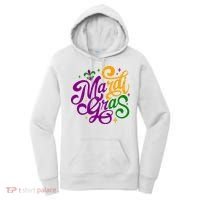 Mardi Gras Costume Fleur Lis De Emblem Funny Mardi Gras Costume Festival Party Women's Hoodie thumb 0