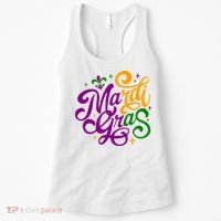 Mardi Gras Costume Fleur Lis De Emblem Funny Mardi Gras Costume Festival Party Women's Tank Top thumb 0