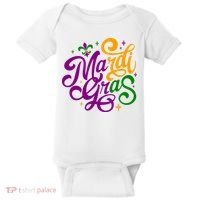 Mardi Gras Costume Fleur Lis De Emblem Funny Mardi Gras Costume Festival Party Baby Bodysuit thumb 0