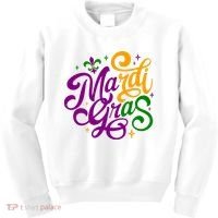 Mardi Gras Costume Fleur Lis De Emblem Funny Mardi Gras Costume Festival Party Kids Sweatshirt thumb 0