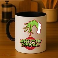 Merry F*Ckin Christmas Coffee Mug thumb 4