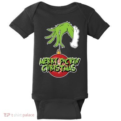 Merry F*Ckin Christmas Baby Bodysuit
