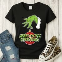 Merry F*Ckin Christmas Women's T-Shirt thumb 3