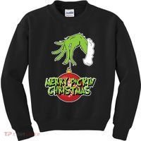 Merry F*Ckin Christmas Kids Sweatshirt thumb 0
