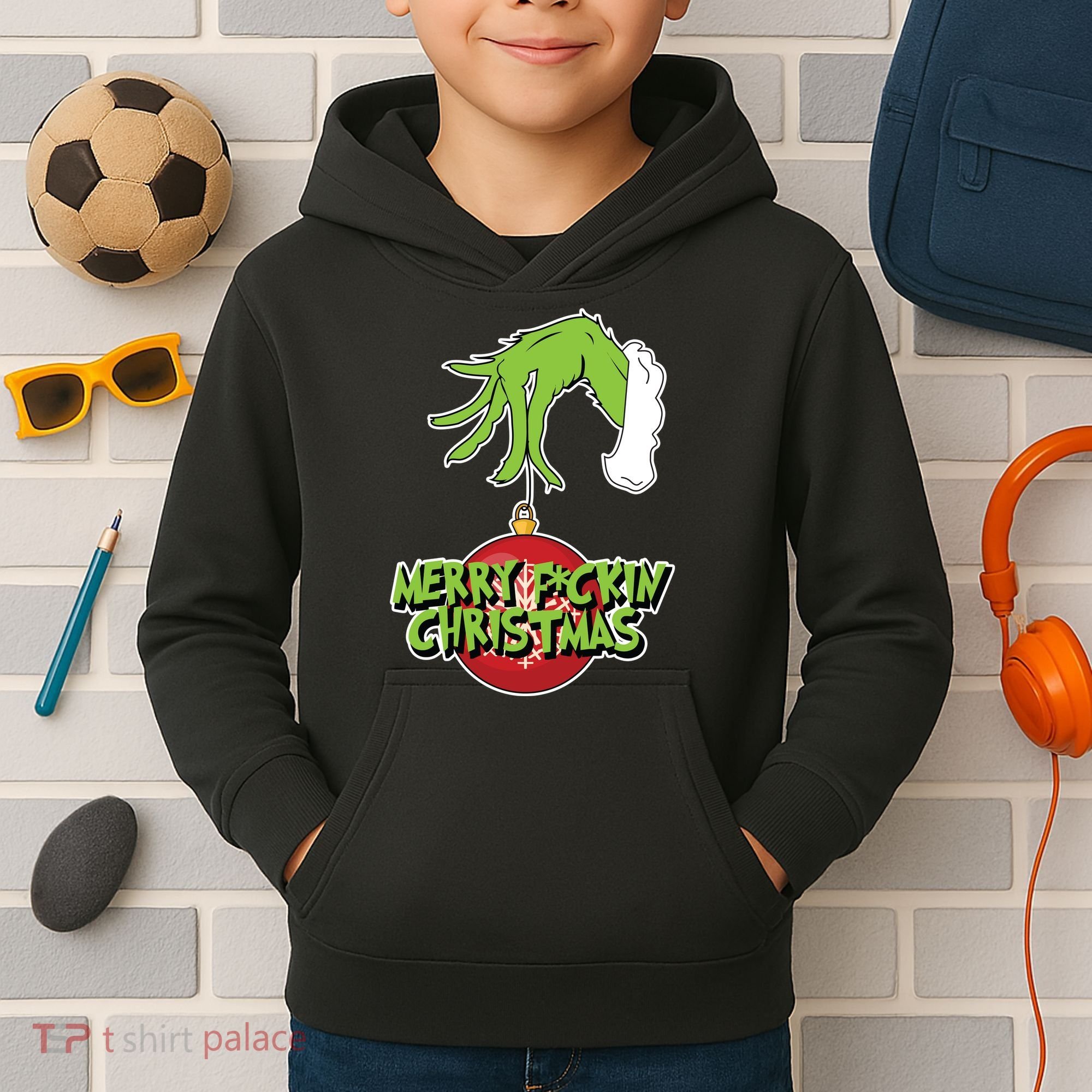 Merry F*Ckin Christmas Kids Hoodie