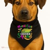 Mardi Gras Cruise USA-Made Doggie Bandana thumb 1