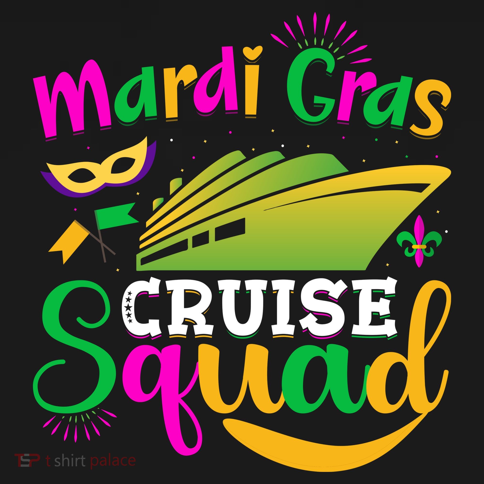 Mardi Gras Cruise Long Sleeve Shirt
