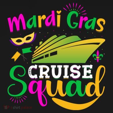 Mardi Gras Cruise Tie-Dye Long Sleeve Shirt