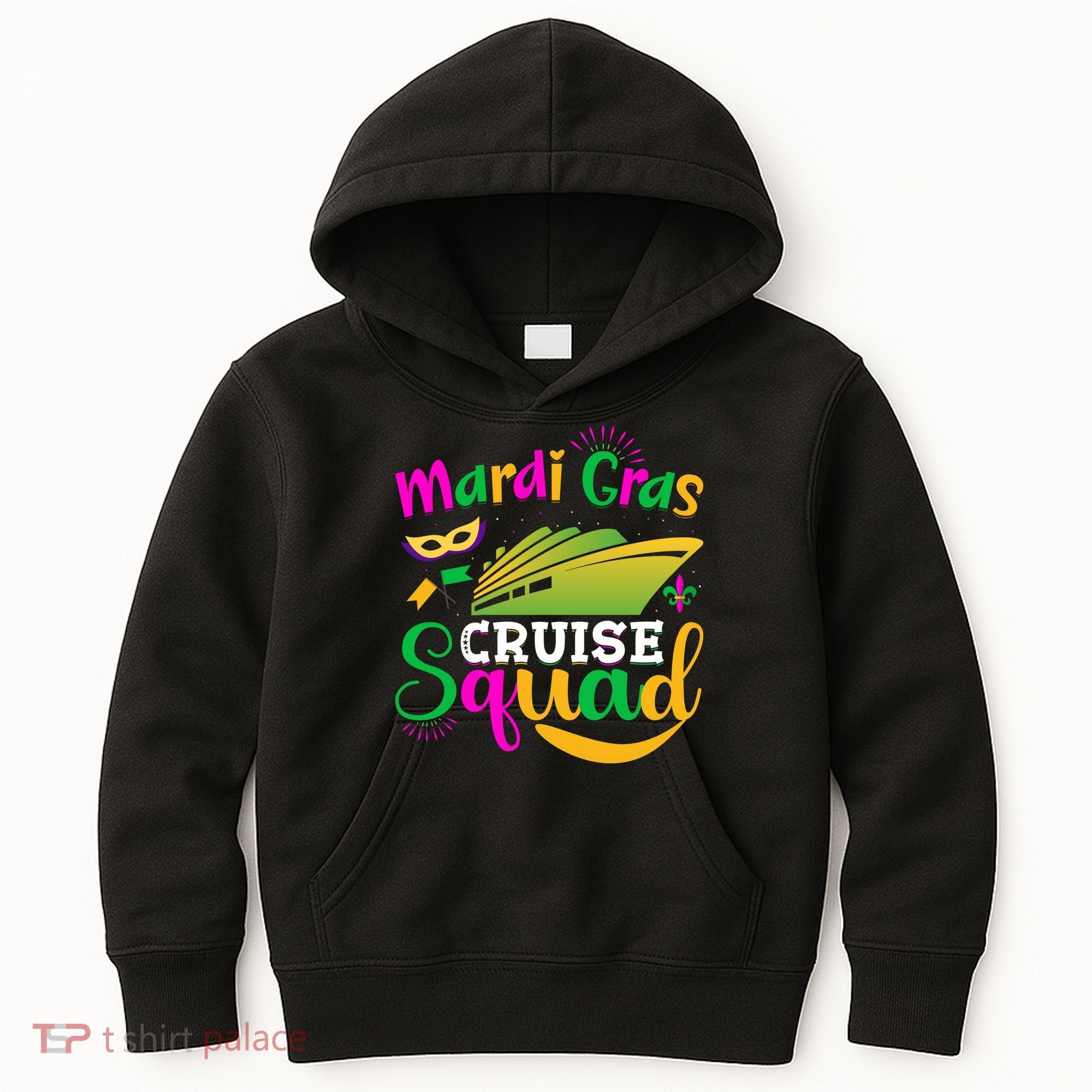Mardi Gras Cruise Kids Hoodie