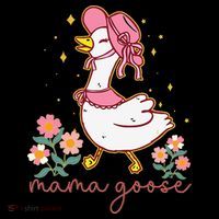Mama Goose Coquette Bow Funny Mom Goose Mothers Day Coffee Mug thumb 5
