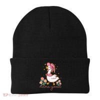 Mama Goose Coquette Bow Funny Mom Goose Mothers Day Beanie thumb 0