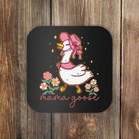 Mama Goose Coquette Bow Funny Mom Goose Mothers Day Coaster thumb 0