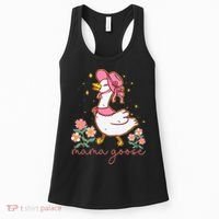 Mama Goose Coquette Bow Funny Mom Goose Mothers Day Women's Tank Top thumb 0
