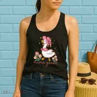 Mama Goose Coquette Bow Funny Mom Goose Mothers Day Women's Tank Top thumb 2
