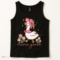 Mama Goose Coquette Bow Funny Mom Goose Mothers Day Tank Top thumb 2