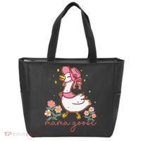 Mama Goose Coquette Bow Funny Mom Goose Mothers Day Tote Bag thumb 0