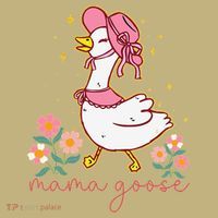 Mama Goose Coquette Bow Funny Mom Goose Mothers Day Hoodie thumb 2