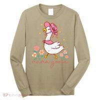 Mama Goose Coquette Bow Funny Mom Goose Mothers Day Long Sleeve Shirt thumb 0
