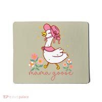 Mama Goose Coquette Bow Funny Mom Goose Mothers Day Mousepad thumb 0