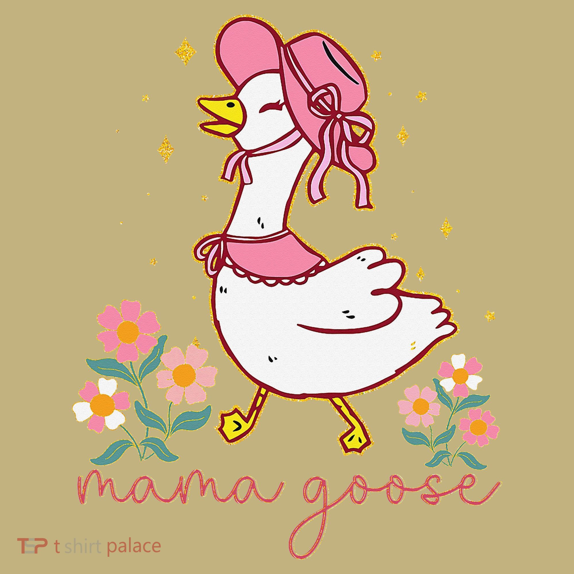 Mama Goose Coquette Bow Funny Mom Goose Mothers Day Mousepad