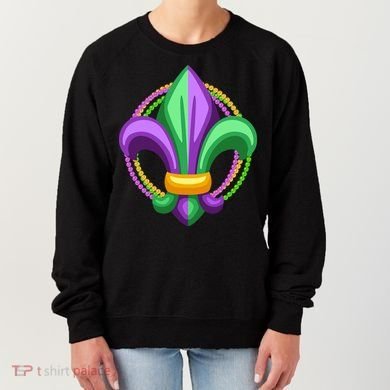 Mardi Gras Celebration Beads Women's Sweatshirt