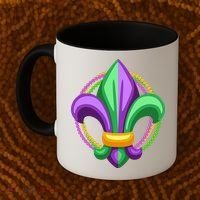 Mardi Gras Celebration Beads Coffee Mug thumb 2