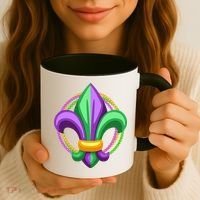 Mardi Gras Celebration Beads Coffee Mug thumb 3