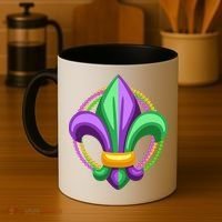 Mardi Gras Celebration Beads Coffee Mug thumb 4