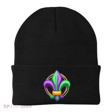 Mardi Gras Celebration Beads Beanie