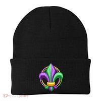 Mardi Gras Celebration Beads Beanie thumb 0