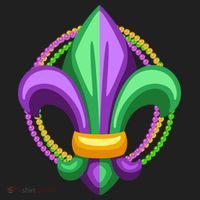 Mardi Gras Celebration Beads Beanie thumb 2