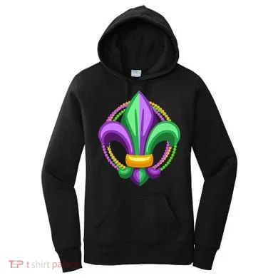 Mardi Gras Celebration Beads Women's Hoodie