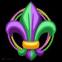 Mardi Gras Celebration Beads Women's Hoodie thumb 2