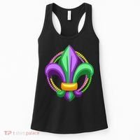 Mardi Gras Celebration Beads Women's Tank Top thumb 0