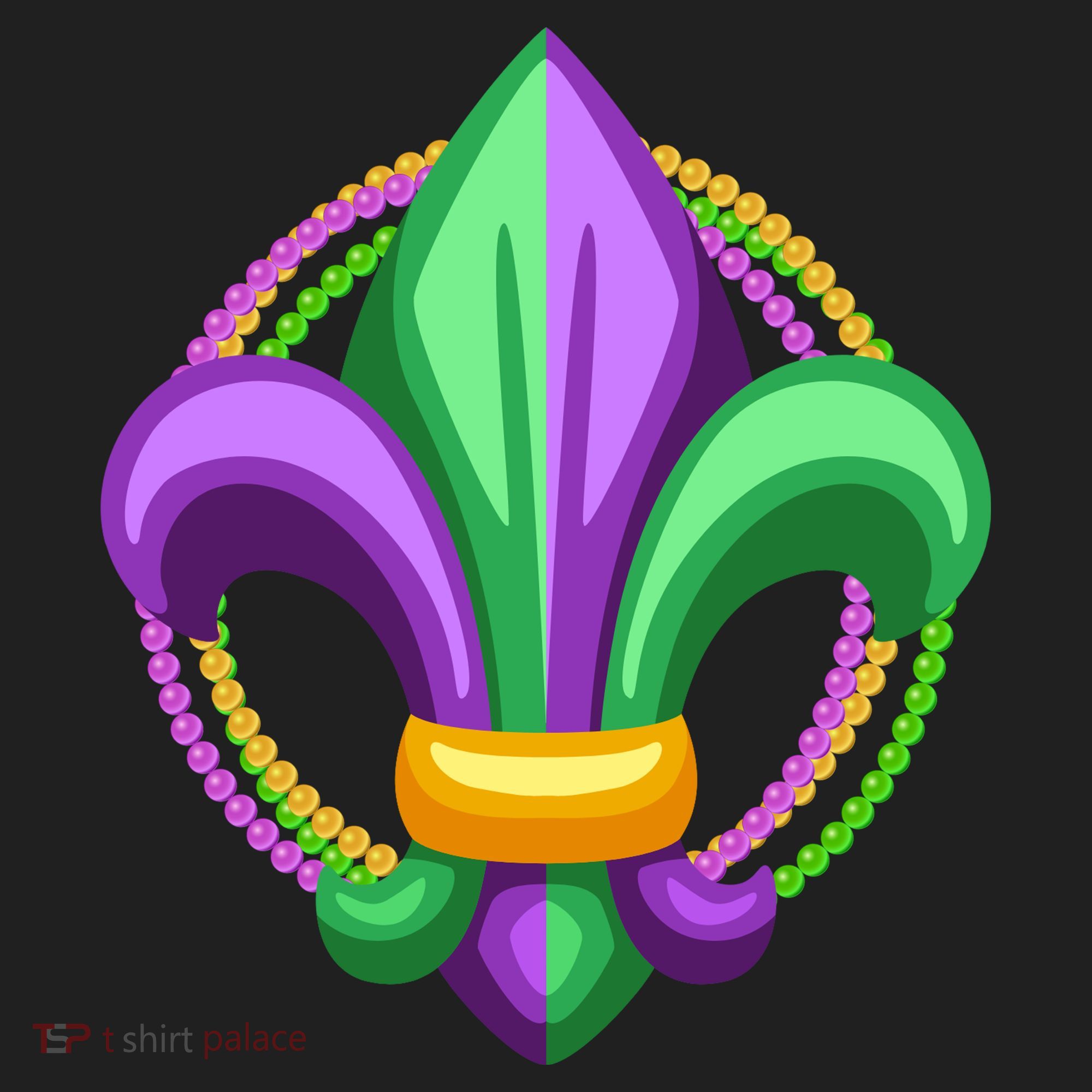 Mardi Gras Celebration Beads Hat