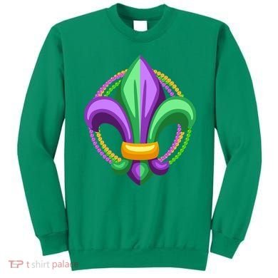 Mardi Gras Celebration Beads Sweatshirt
