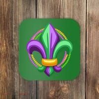 Mardi Gras Celebration Beads Coaster thumb 0
