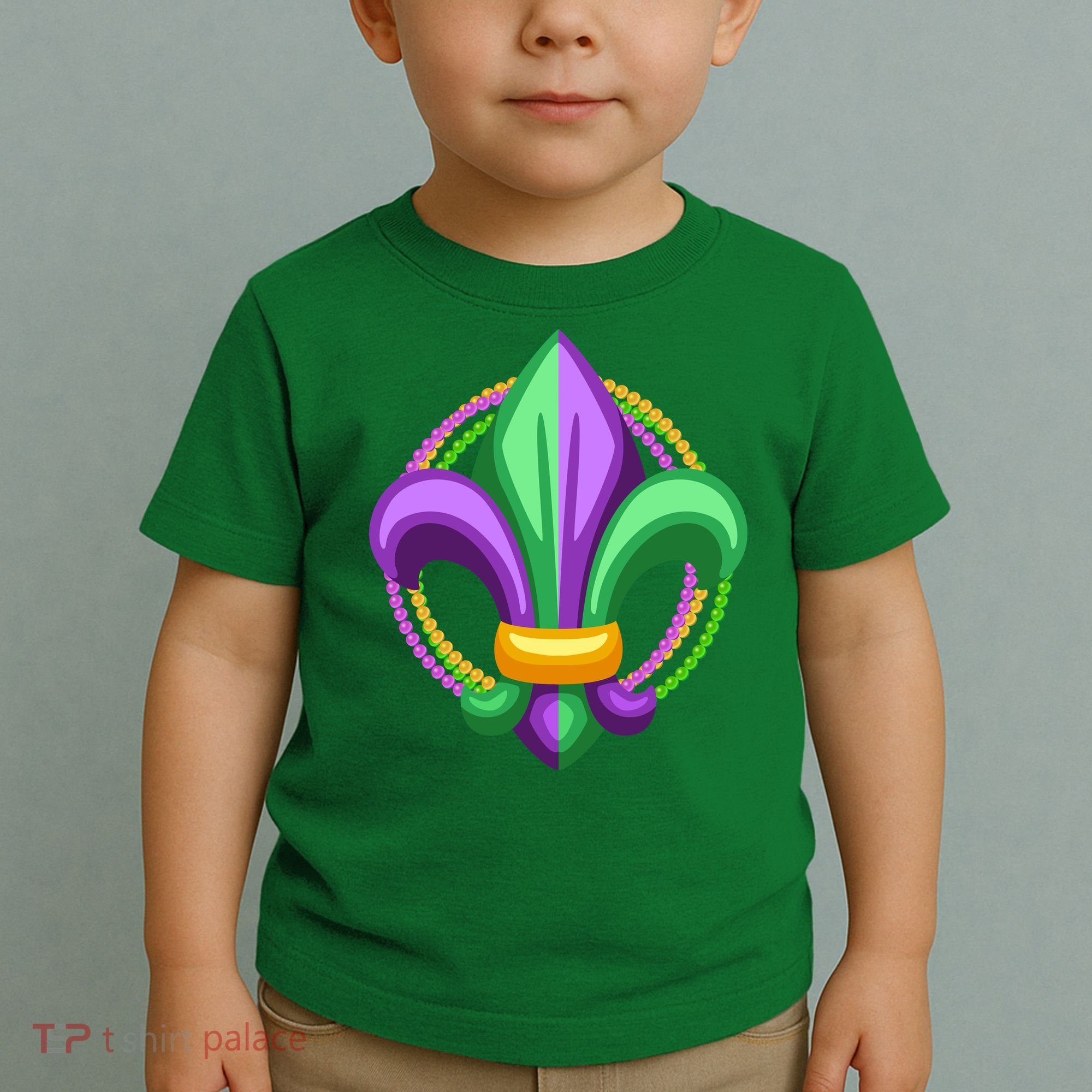 Mardi Gras Celebration Beads Toddler T-Shirt