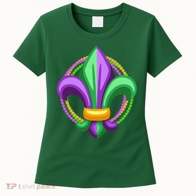 Mardi Gras Celebration Beads Women's T-Shirt