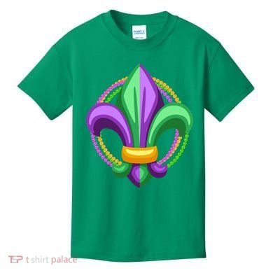 Mardi Gras Celebration Beads Kids T-Shirt