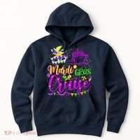 Mardi Gras Cruise Cruising Mask Cruise Ship Party Costume Hoodie thumb 0