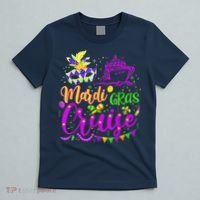 Mardi Gras Cruise Cruising Mask Cruise Ship Party Costume T-Shirt thumb 5