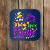 Mardi Gras Cruise Cruising Mask Cruise Ship Party Costume Coaster thumb 0