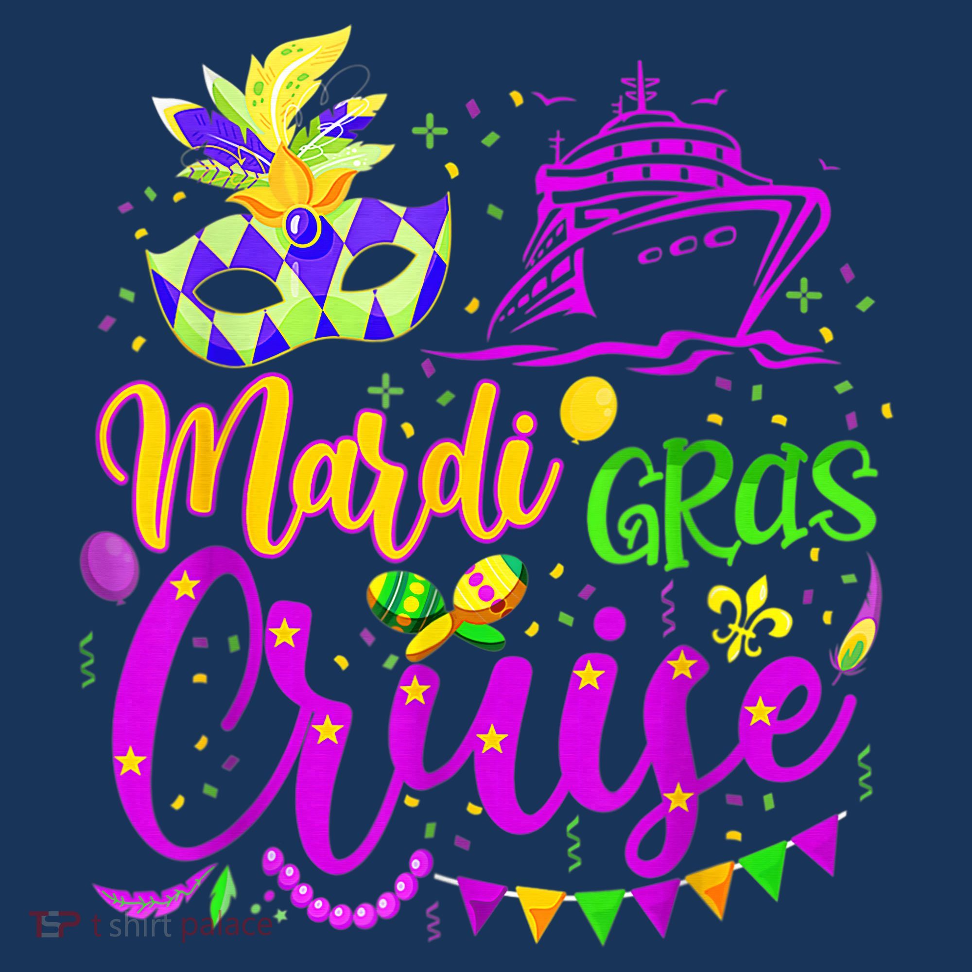 Mardi Gras Cruise Cruising Mask Cruise Ship Party Costume Women's Hoodie