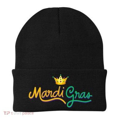 Mardi Gras Crown Celebration Beanie
