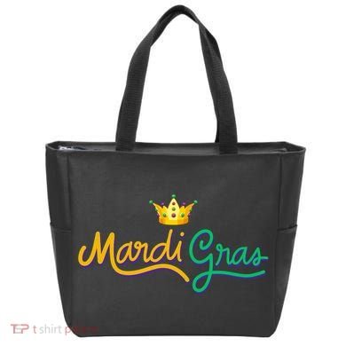 Mardi Gras Crown Celebration Tote Bag
