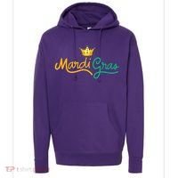 Mardi Gras Crown Celebration Hoodie thumb 0