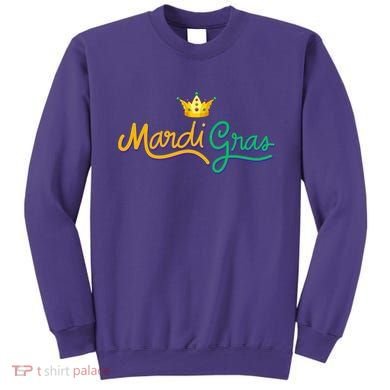Mardi Gras Crown Celebration Sweatshirt