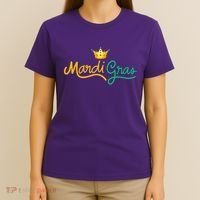 Mardi Gras Crown Celebration T-Shirt thumb 4